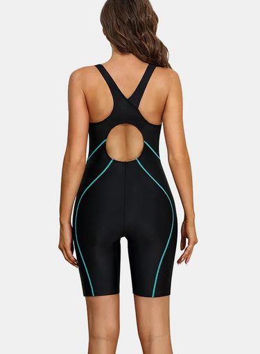 Fish One-Piece Sports Swimsuit